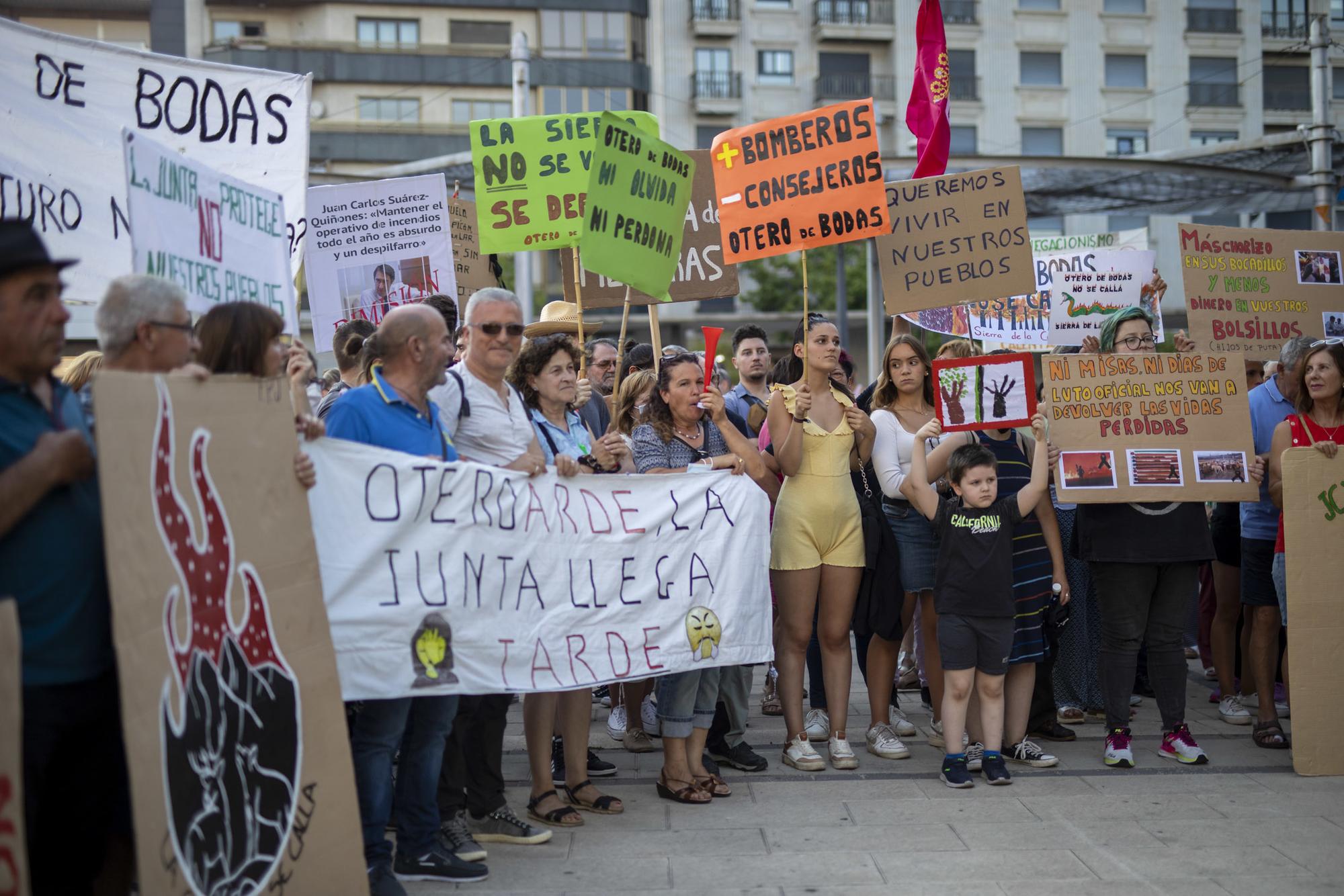 Manifestación Zamora Incendios forestales 28-07-2022 - 1